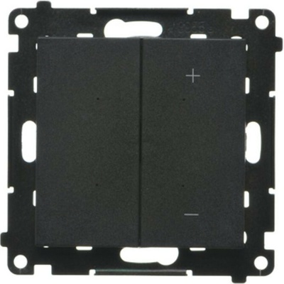 Stmívač pro stmívatelné LED, tlačítkový, Simon 55 TESL1.01/149, černá metalizovaná