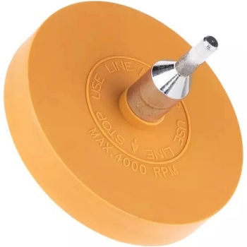 Invento round rubber disc for removing tape and glue