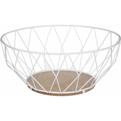 5five Simply Smart Kovová misa na ovocie Diamond white 28 x 11,5 cm