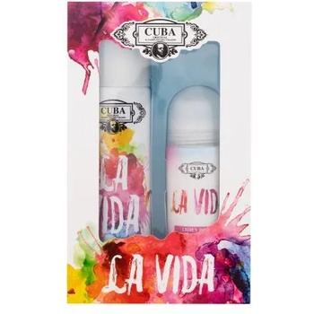 Cuba La Vida подаръчен комплект: EDP 100 ml + антиперспирант roll-on 50 ml за жени