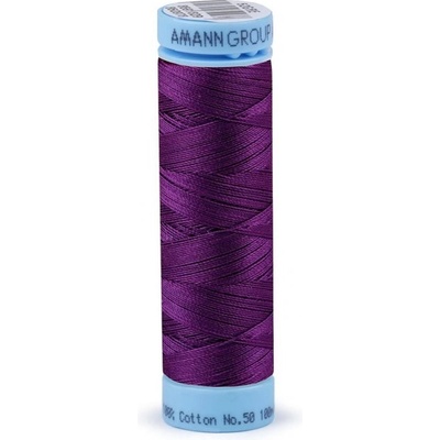 Bavlněné nitě 100 m Etiketní č.50 Triana Amann 0046 Plum
