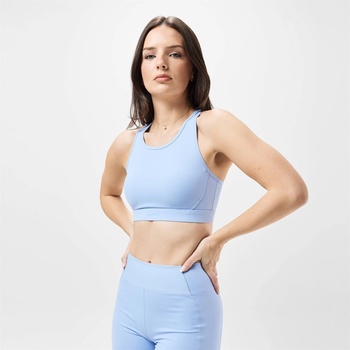Image 1 of USA Pro Core Racer Back Sports Bra Ladies - Brunera Blue