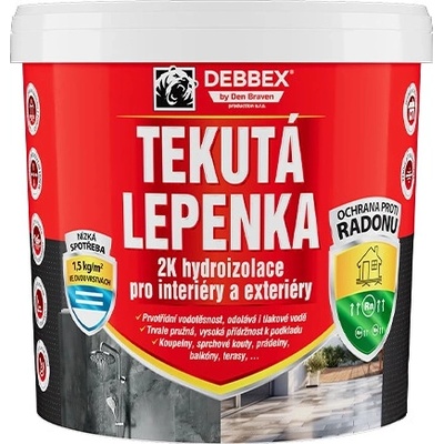 Den Braven Tekutá lepenka Farba: sivá, Balenie: 21 kg, Typ obalu: vedro