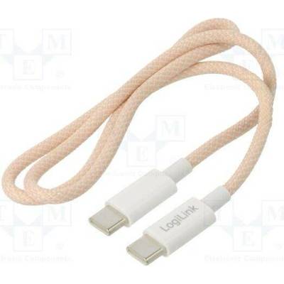 Logilink CU0343 USB 2.0 USB C vidlice z obou stran 500mm růžový