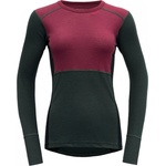 Devold Lauparen Merino 190 Shirt Woman beetroot/woods/ink XS