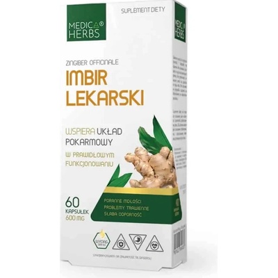 Medica herbs zázvor 600 mg 60 kapsúl