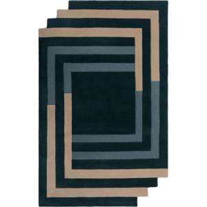 Flair Rugs Тъмнозелен ръчно изработен вълнен килим 120x180 cm Labyrinth Shaped - Flair Rugs (503119376507)