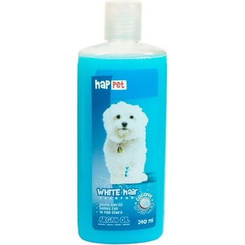 Happet šampón na zvýraznenie bielej farby s argánovým olejom pre psov 240ml HapPet