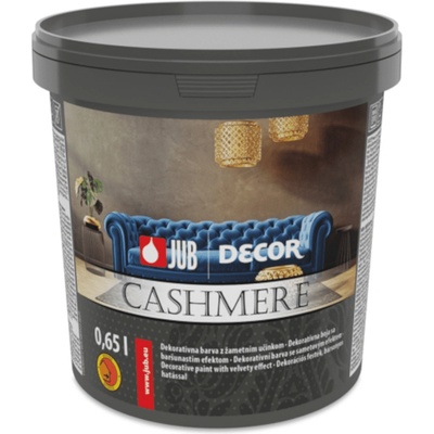 JUB DECOR CASHMERE - Dekoratívna farba so zamatovým efektom biela 0,65 l