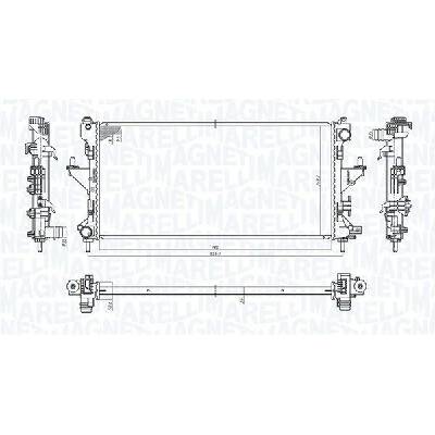 Chladič, chlazení motoru MAGNETI MARELLI 350213198200