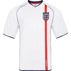 Score Draw Футболна фланелка Score Draw Score Draw England Home Shirt 2002 - White/Red