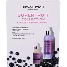 Makeup Revolution London Skincare Superfruit Extract pleťové sérum 30 ml + hydratační pleťový sprej 100 ml darčeková sada