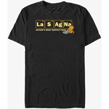 ZOOT. Fan Черна унисекс тениска Nickelodeon Lasagna Periodic ZOOT. Fan | Cheren | МЪЖЕ | L