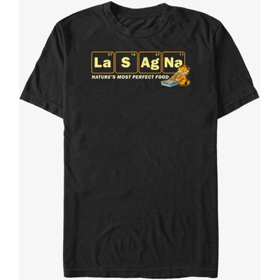 ZOOT. Fan Черна унисекс тениска Nickelodeon Lasagna Periodic ZOOT. Fan | Cheren | МЪЖЕ | L