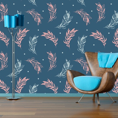 Tapeta SABLIO Barevná peříčka, rozměry 125x75 cm