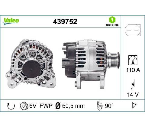 Alternátor VALEO 439752