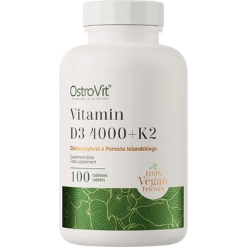 OstroVit Vitamin D3 4000 IU and K2 100 mcg, 100 tablets