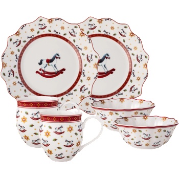 Villeroy & Boch Toys Delight, сервиз за хранене за 2 души, люлеещ се кон, 6 ел (14-8585-7289)