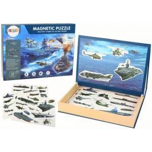 LEAN Toys A set of educational magnetic puzzles with a military ship motif