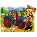 Bigjigs Toys Traktor 9 dílků