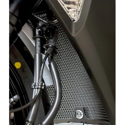R&G ochranná mřížka chladiče Kawasaki ZX6-R 636 (2013-18) šedá-titan