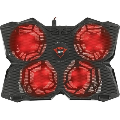 Trust GXT 278 Yozu, chladicí podložka, 4 rychlosti, podsvícené, USB, černá (20817)