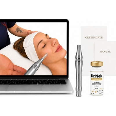 Dr.Nek UV LED Dermapen s online kurzem Mezoterapie, skripty, certifikátem a Dr.Nek Antiageing sérum ZDARMA - tištěná verze