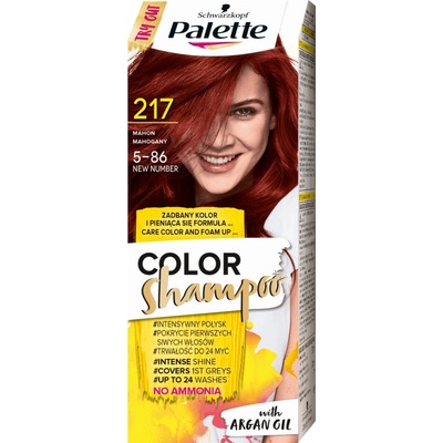Schwarzkopf Palette Color Shampoo 217 mahagónový