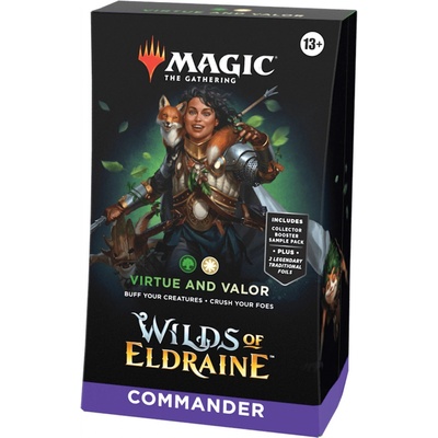 Wizards of the Coast Magic The Gathering Wilds of Eldraine Commander Deck Virtue and Valor