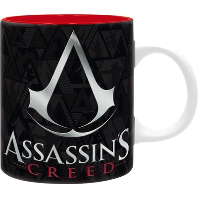 AbyStyle hrnček Assassin's Creed Crest Black & Red 320 ml