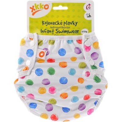 Kikko Jednovelikostní kojenecké plavky Watercolour Polka Dots