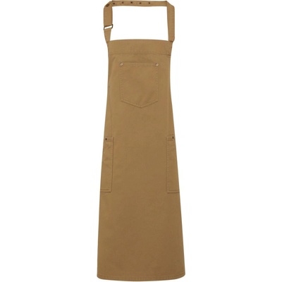 Premier Zástěra Chino PR 132 s laclem bavlněná COT-39013255599 Khaki
