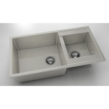 Image 1 of FAT Мивка Vanguard 234, Polymer marble, 11 Сив гранит, с включен сифон