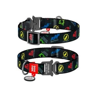 WAUDOG obojek nylonový DC Justice League Fastex QR