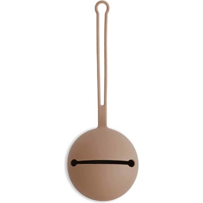 Mushie puzdro na cumlík Pale Taupe