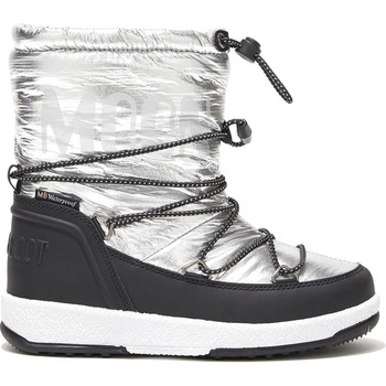 Moon Boot jr girl boot met Silver