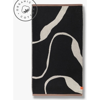 Nova Arte Mette Ditmer Denmark Černobílá osuška 70x133 cm