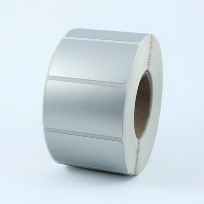 Plastové štítky 100 x 30 mm strieborné