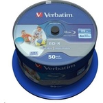 Verbatim BD-R SL Datalife HTL (50-пакет)Blu-Ray/Spindle/6x/25GB Wide Printable (43812)