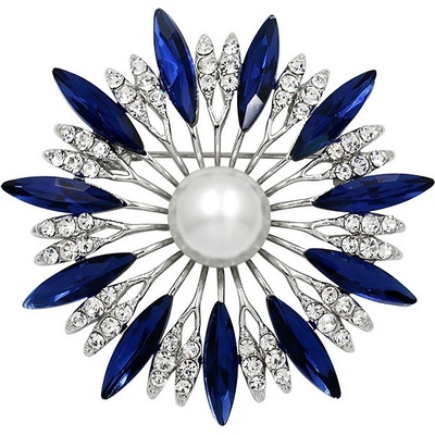 Amparo Miranda Brošňa Flower B4227B Blue