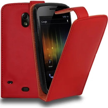 Image 1 of Samsung Galaxy Nexus i9250 Flip Калъф Червен + Протектор