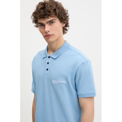 Karl Lagerfeld Jeans Памучна тениска с яка Karl Lagerfeld Jeans (A2M17094)