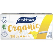 Vuokkoset Organické tampóny mini 16 ks