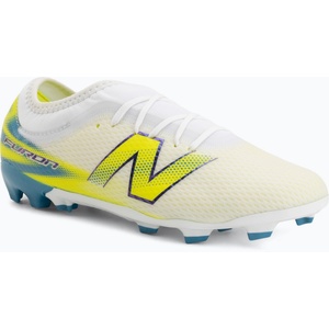 New Balance Детски футболни обувки New Balance Furon Team V9 FG white/alkaline green