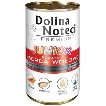 Dolina Noteci PREMIUM Junior bogata w serca wołowe 400g