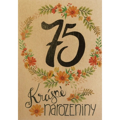 Přáníčko BeBechy – recyklovaný papír – 75