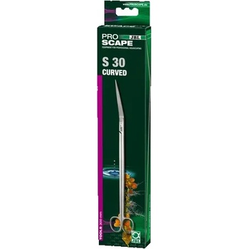 Jbl ProScape Tool S30 curved - ножица със закривен връх от неръждаема стомана за професионално поддържане на аквариумни растения, 30 см