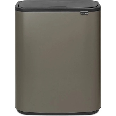 Brabantia Кош за смет Brabantia Bo Touch 2x30L, Platinum (1001271)