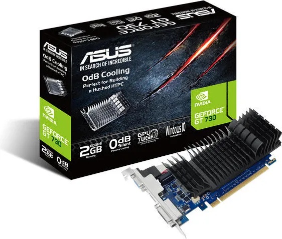 ASUS GeForce GT 730 2GB GDDR5 64bit (GT730-SL-2GD5-BRK/90YV06N2-M0NA00)
