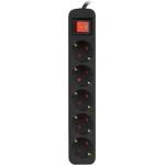 Lanberg power strip 1.5m, 5 sockets, french with circuit breaker quality-grade copper cable, black (PS1-05E-0150-BK)